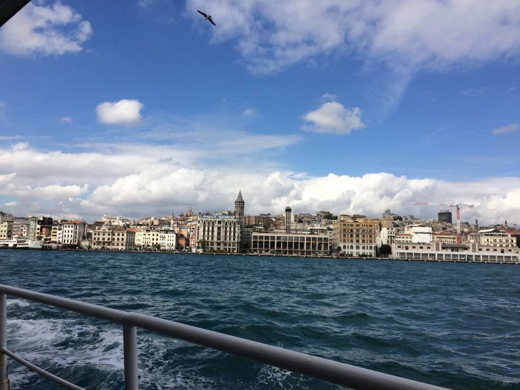 visiting the asian side of istanbul from the european side boat