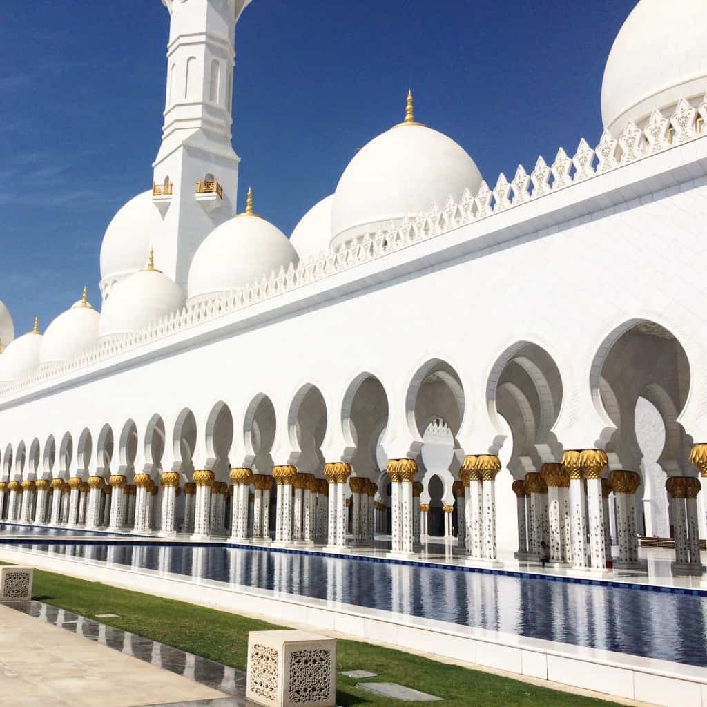 Sheikh Zayed Grand Mosque from Dubai