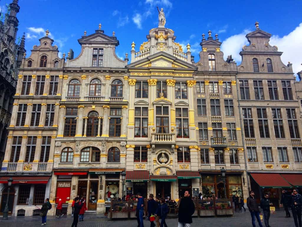 3 days in Belgium, Buildings in Brussel's Grand Place