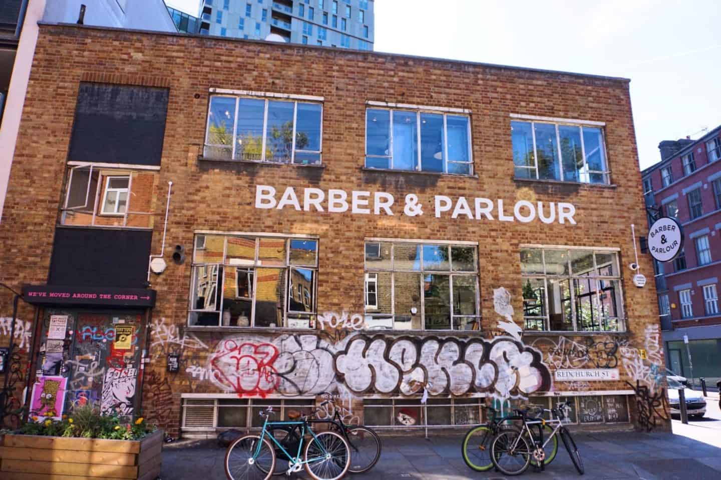 shoreditch on Sunday, Barber and Parlour Cafe
