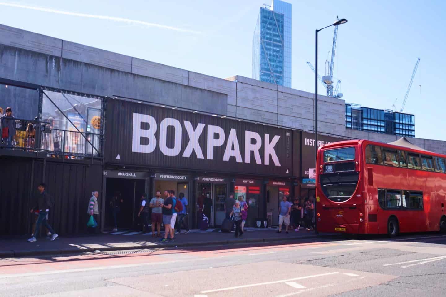 shoreditch on Sunday, boxpark