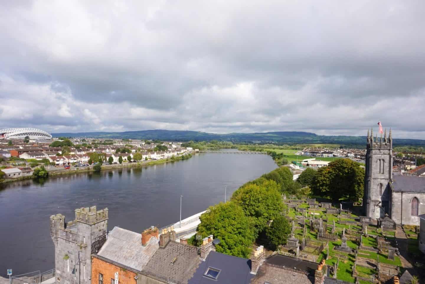 limerick view king johns castle west coast of ireland road trip