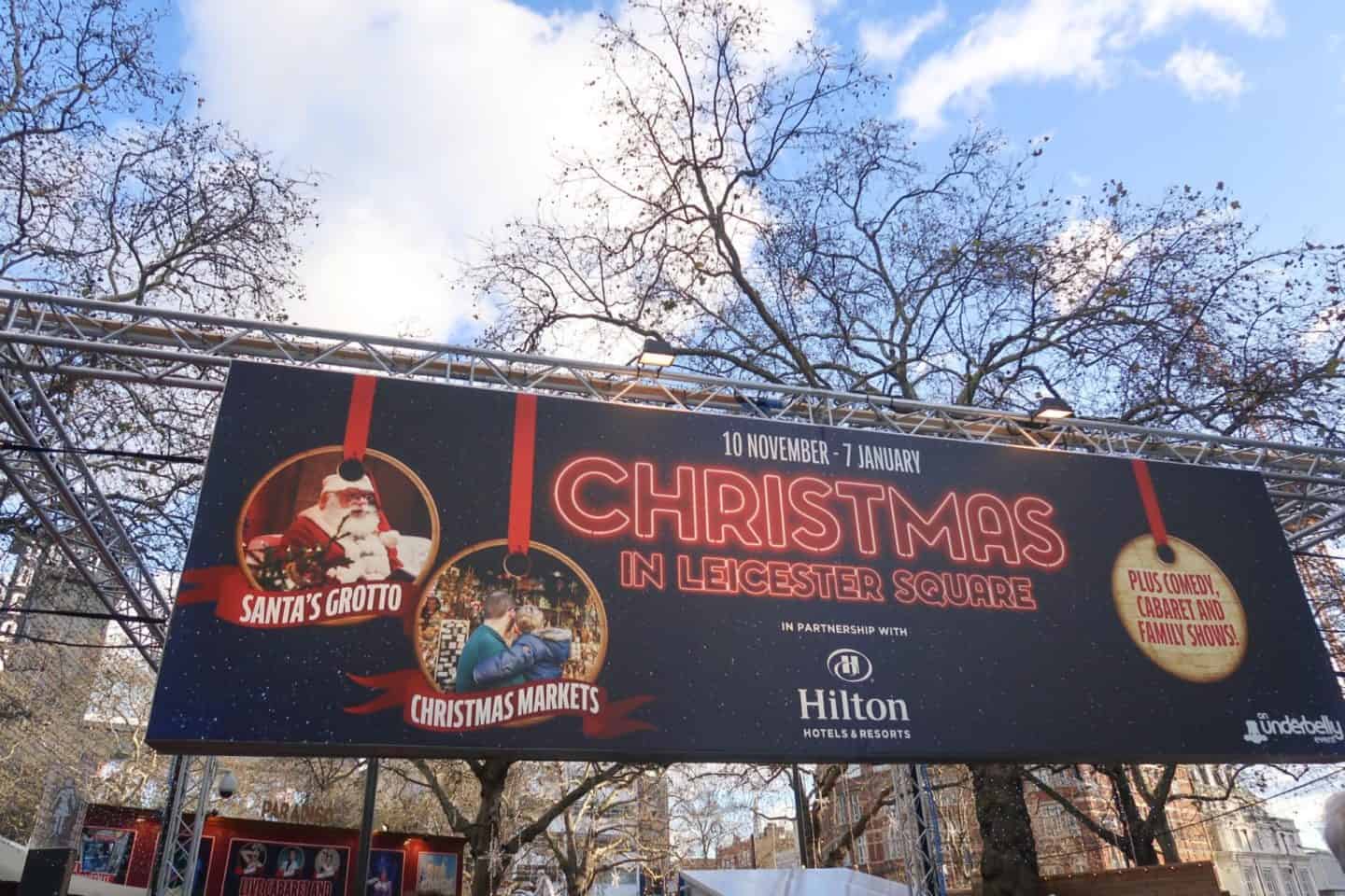 Christmas London Guide Walk leicester square