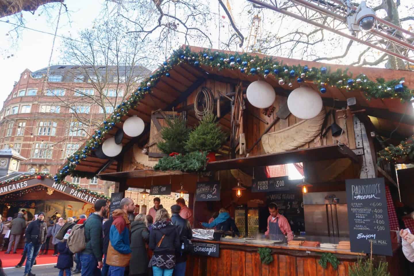 Christmas London Guide Walk leicester square markets