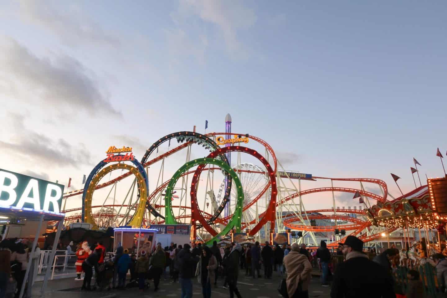 Christmas London Guide Walk winter wonderland roller coaster