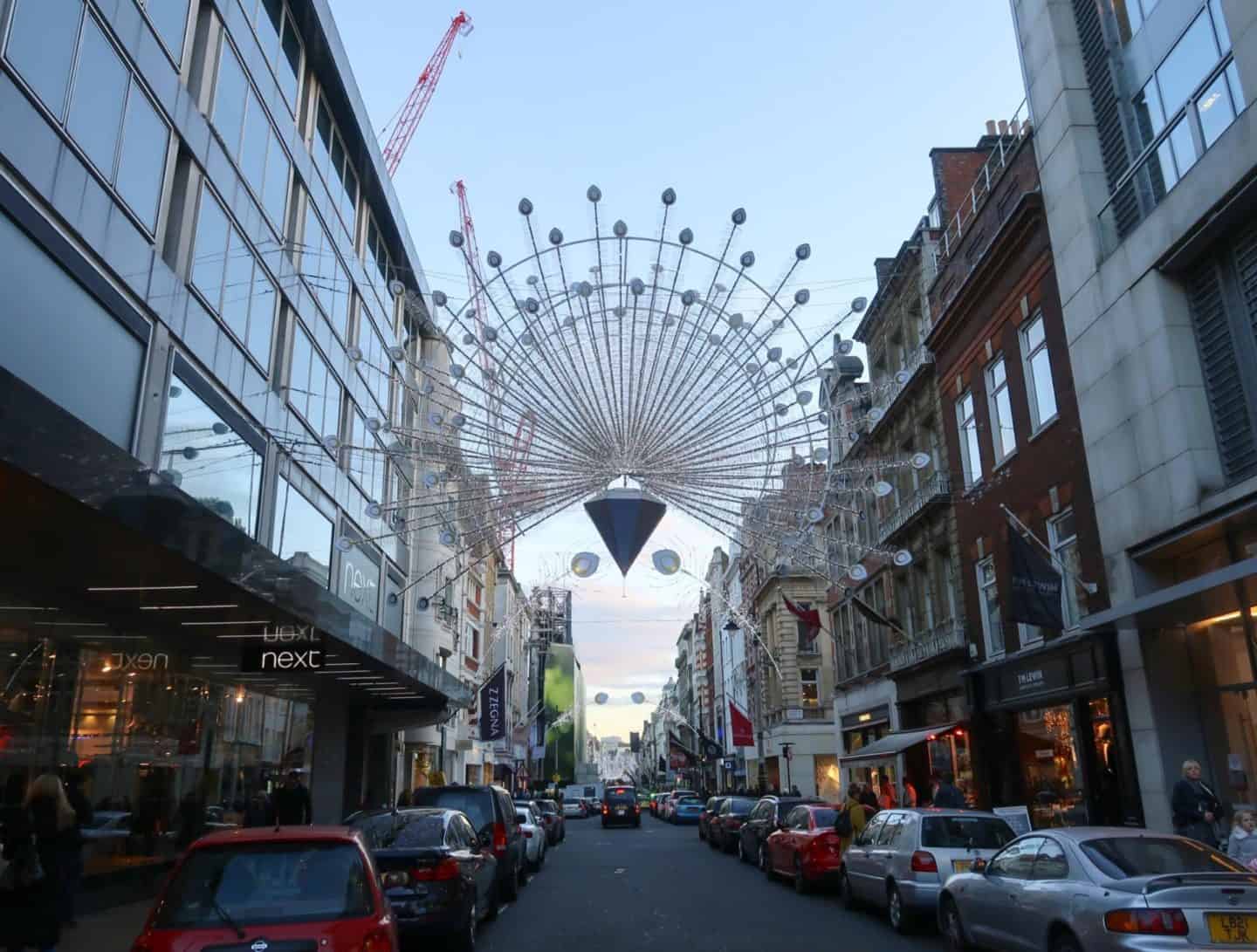 Christmas London Guide Walk bond street