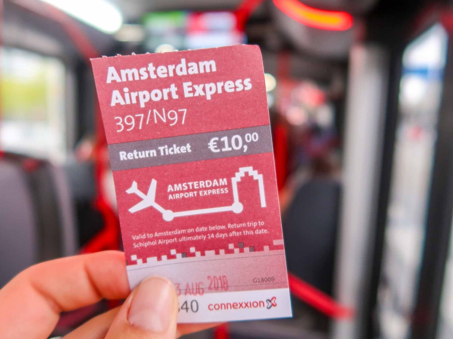 Amsterdam on a budget, tickets for Amsterdam airport express, getting around Amsterdam on a budget