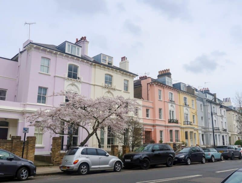 The Wandering Quinn Travel Blog Regents Canal Walk, Primrose Hill colourful houses