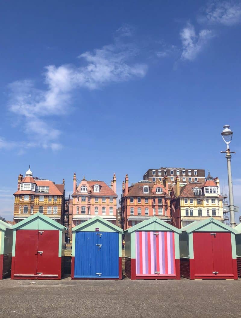 The Wandering Quinn Travel Blog Brighton Day Trip from London, hove beach huts