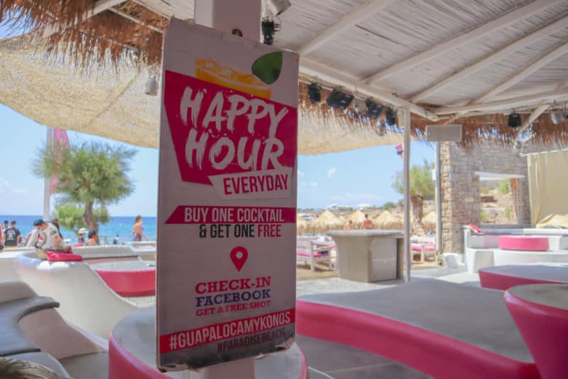 The Wandering Quinn Travel Blog Paradise Beach Mykonos Party