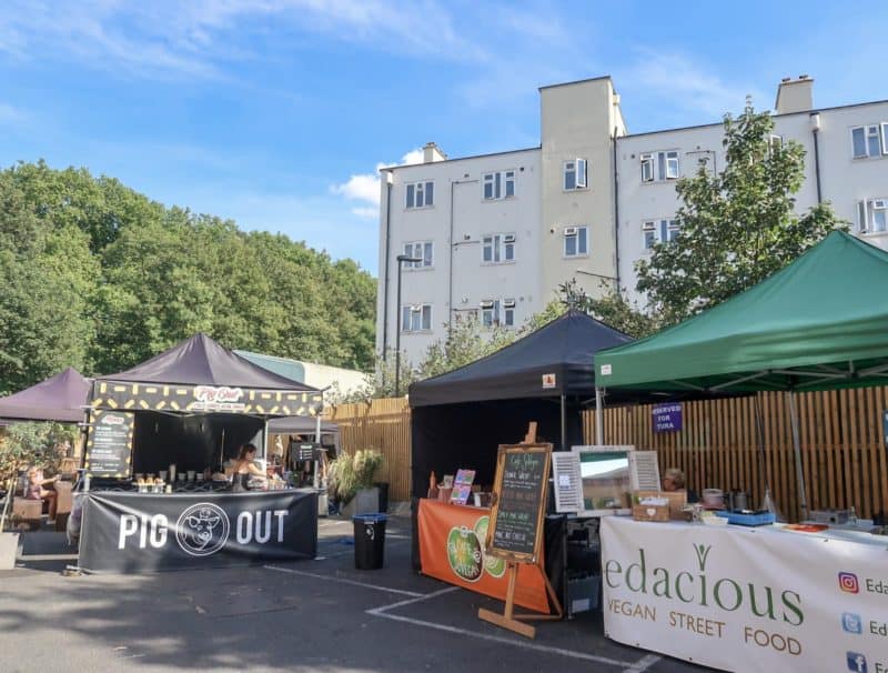 The Wandering Quinn Travel Blog New Street Food Markets in London, Hackney Downs Vegan Market