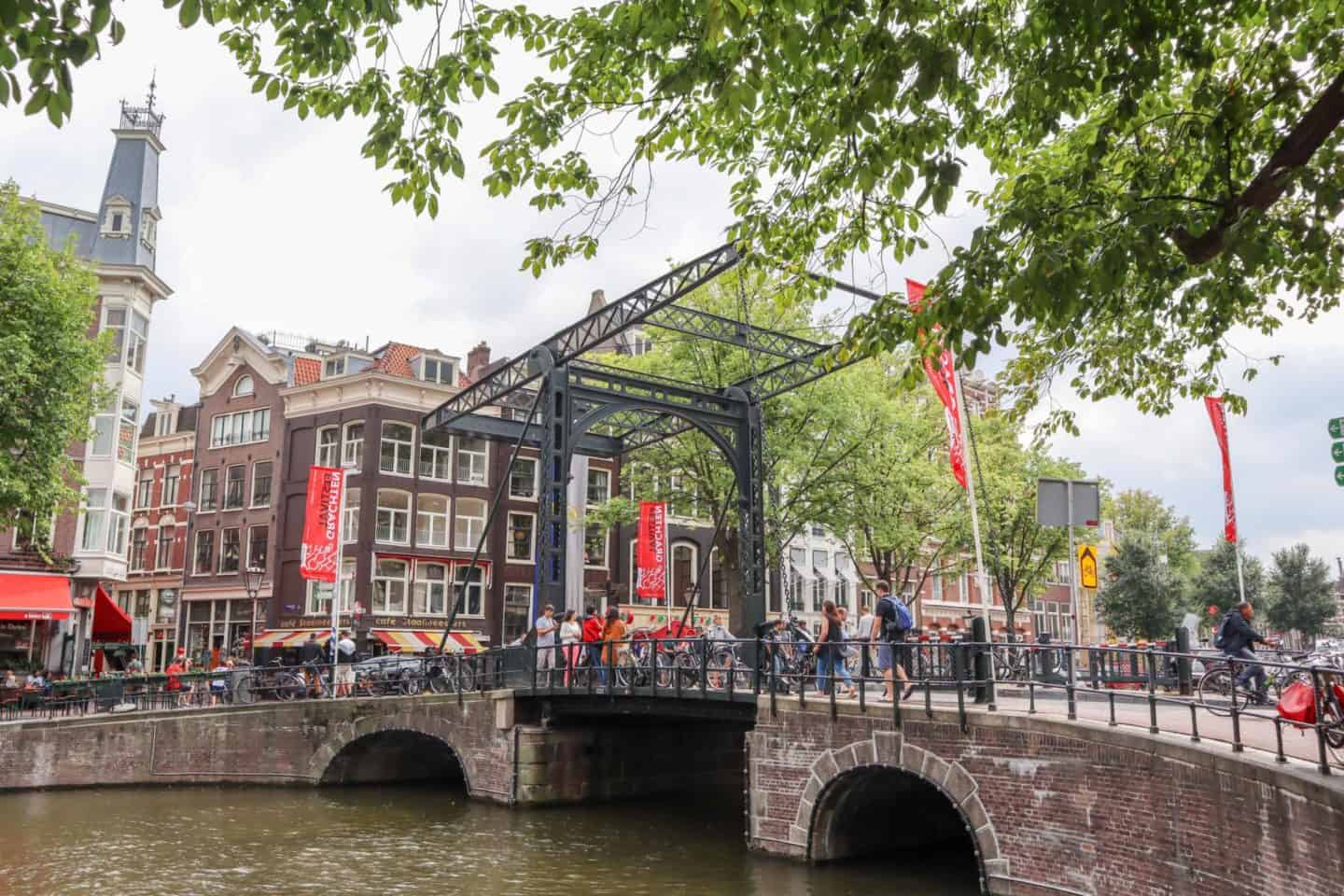 The Wandering Quinn Travel Blog Amsterdam Central to Rijksmuseum, Amsterdam lifting bridge