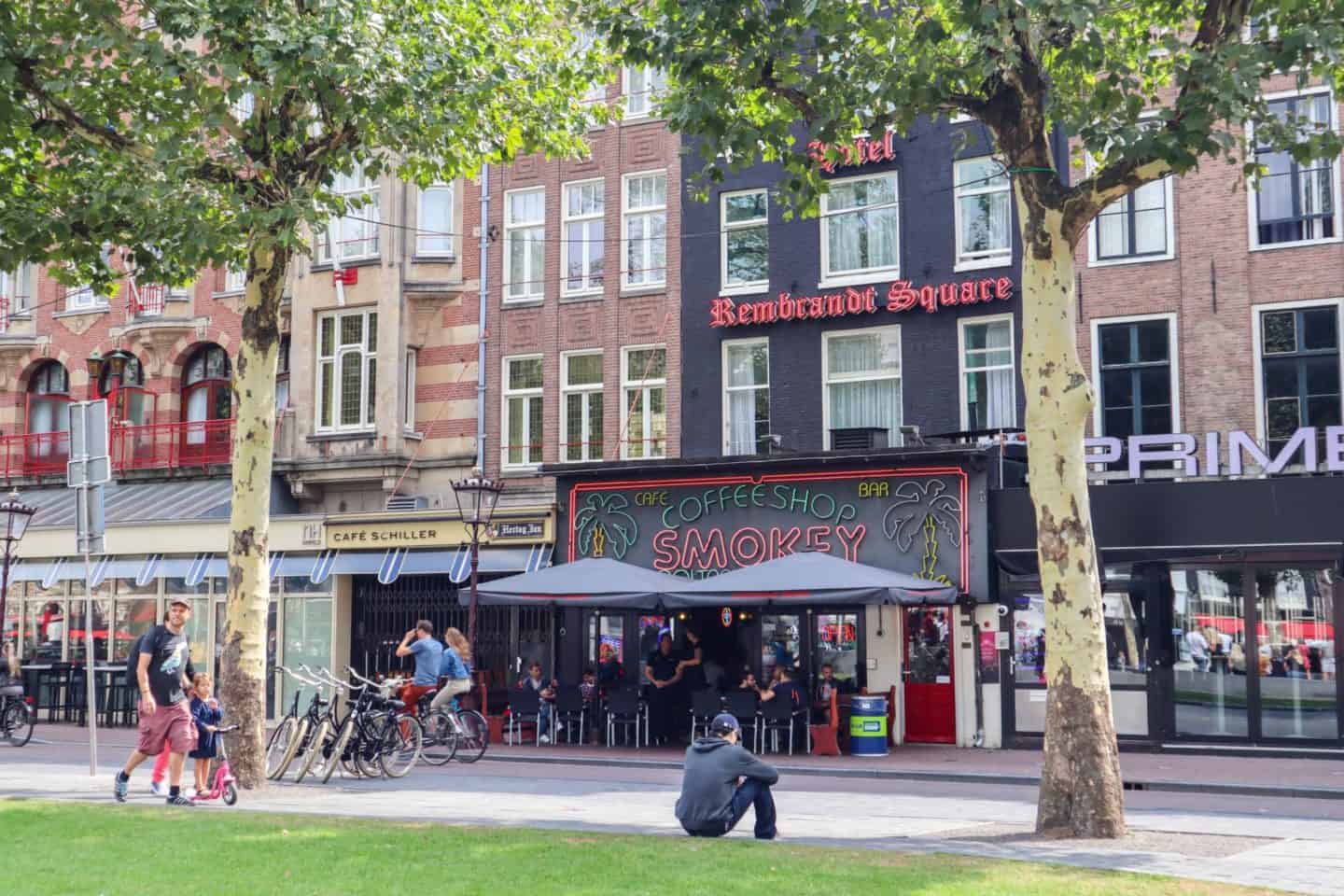 Amsterdam Central to Rijksmuseum, coffee houses