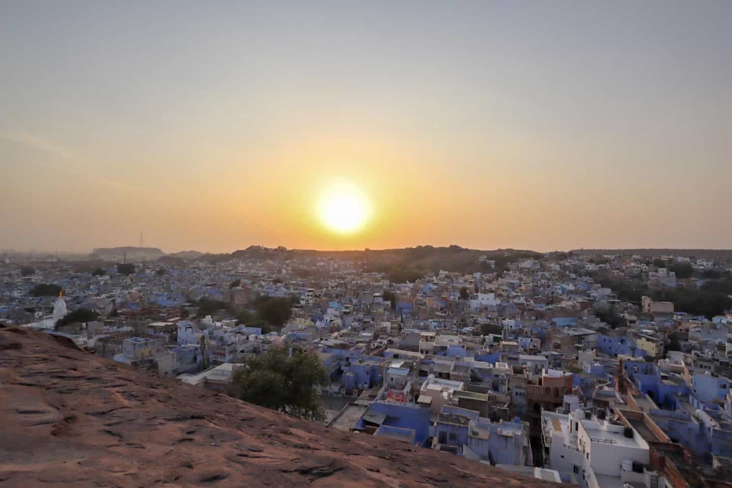 sunset over jodhpur blue city | best places to visit in India
