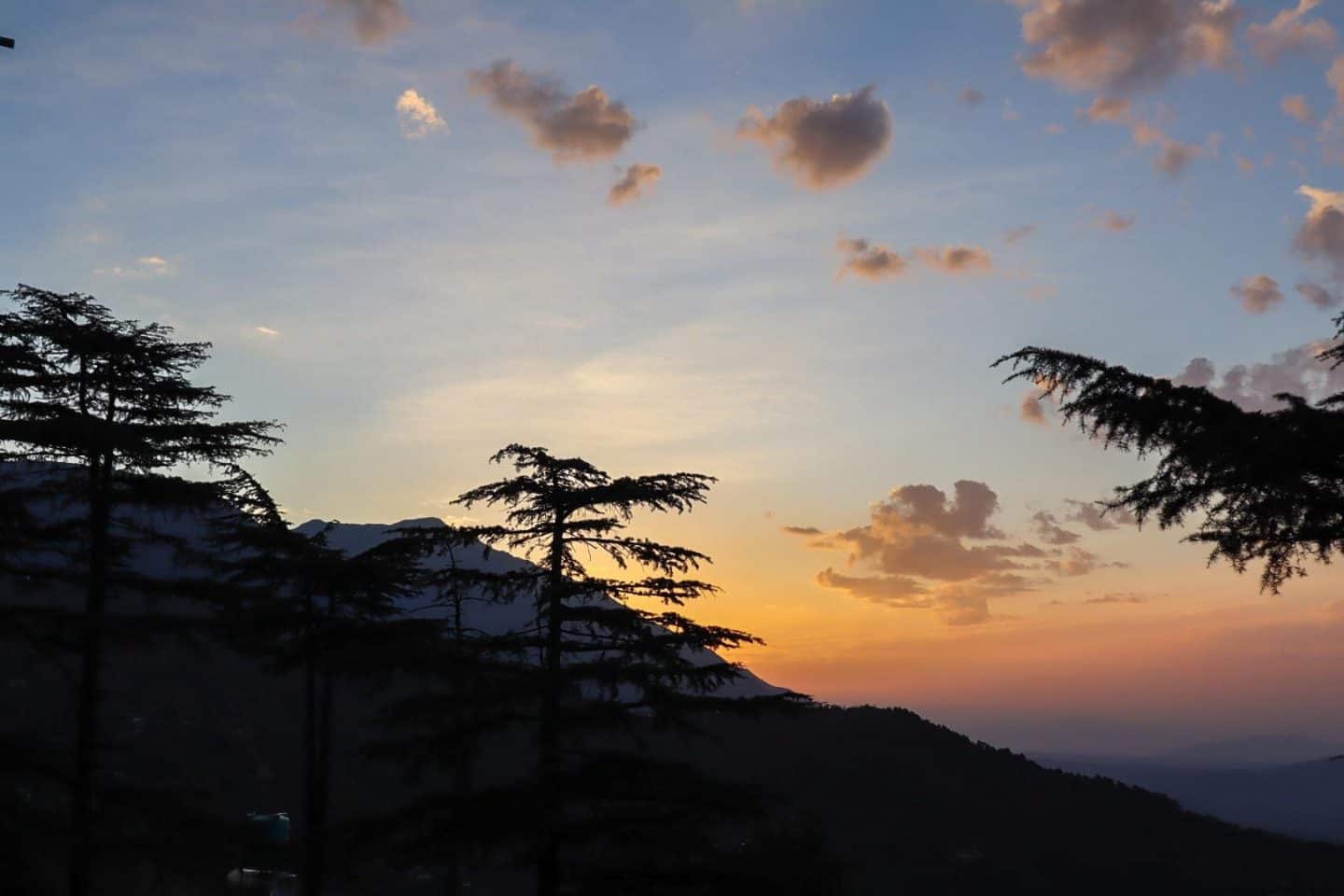 Sunrise from Ram Yoga House Dharamshala McLeod Ganj