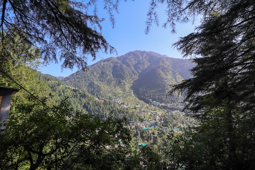 Mountain view from Dharamkot | best places to visit in India