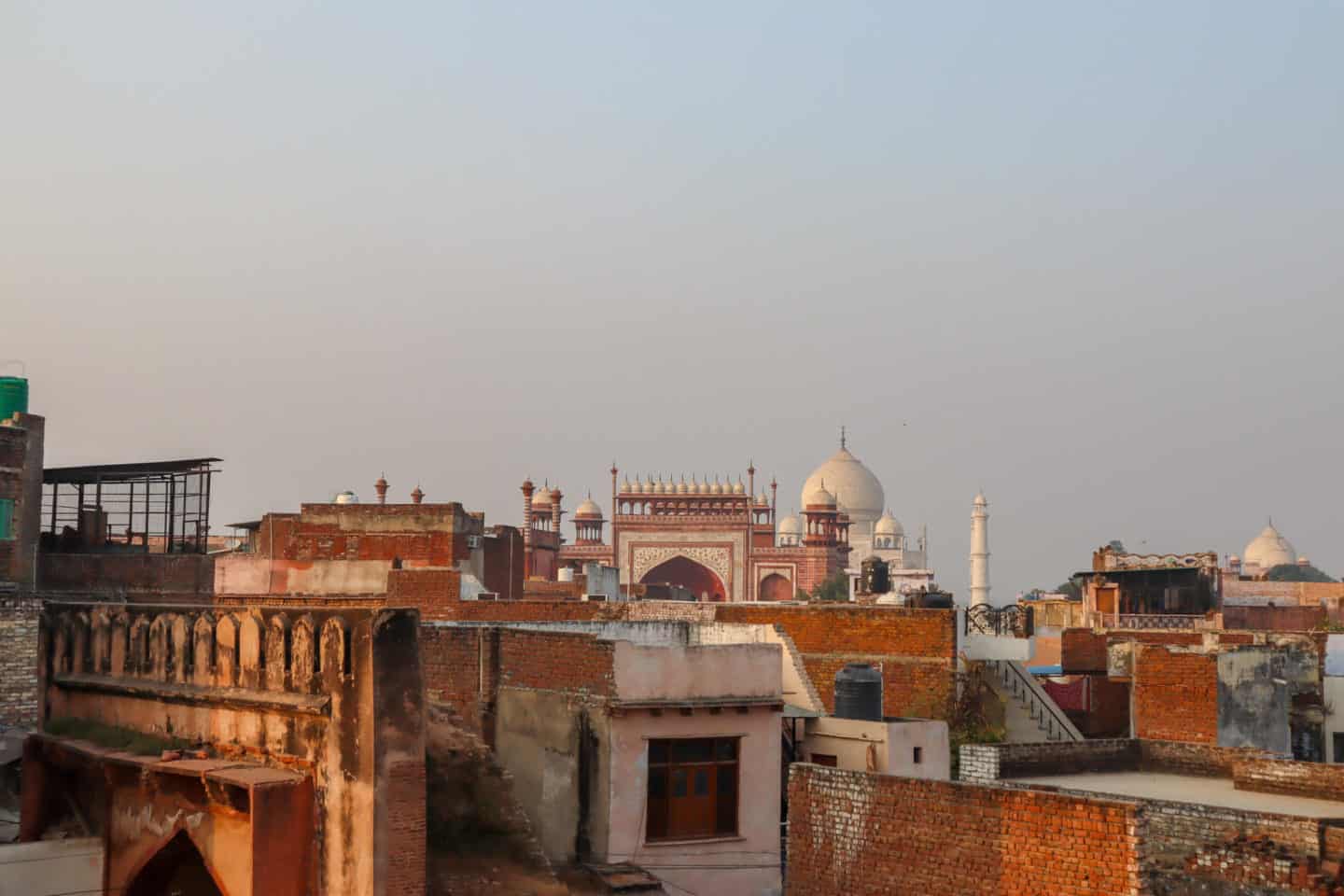 Taj Ganj Restaurant Rooftop View of Taj Mahal