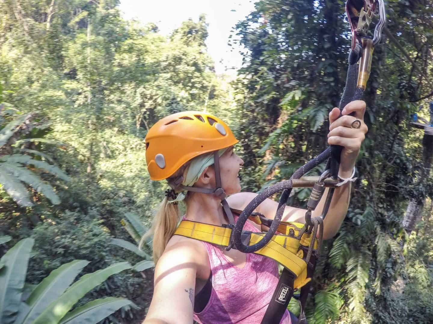 2 weeks in Thailand, zip lining chiang man