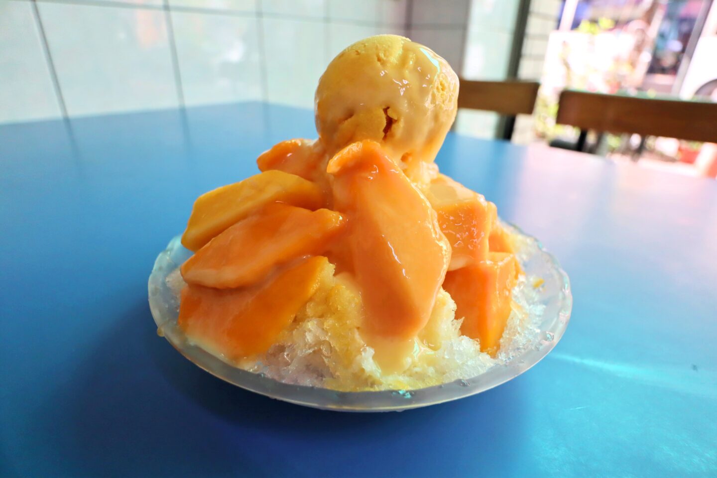 Mango shaved ice dessert Kaohsiung