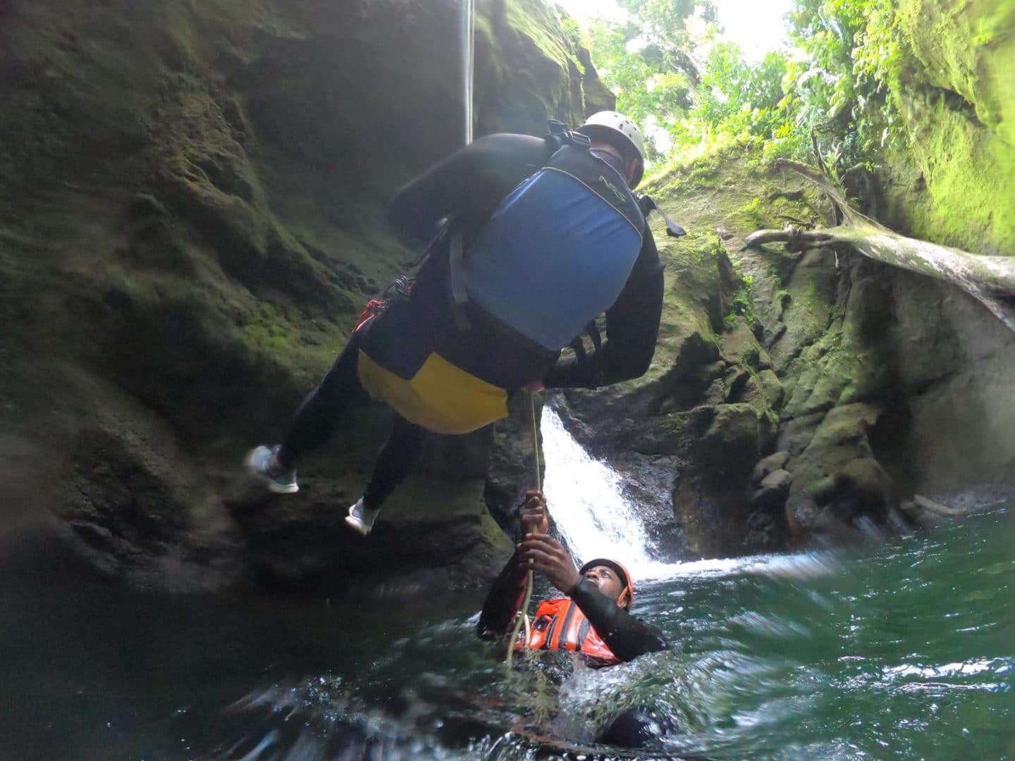unique things to do in Dominica, Canyoning with Extreme Dominica 