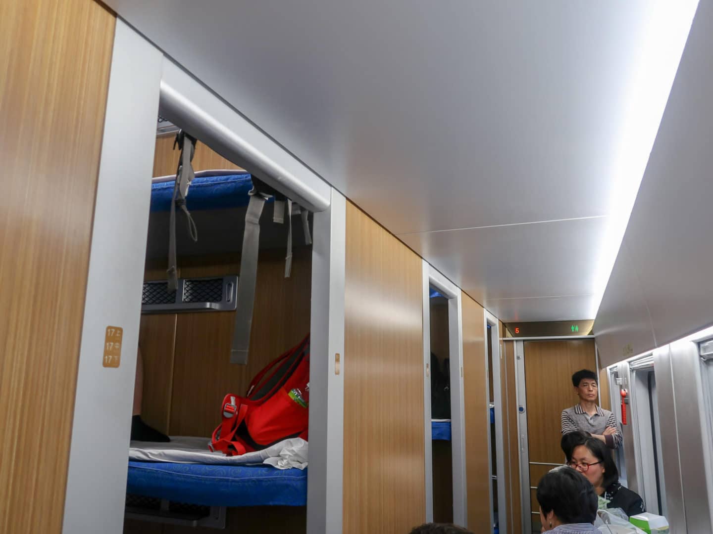 train travel in china, third class overnight train carriage on china train