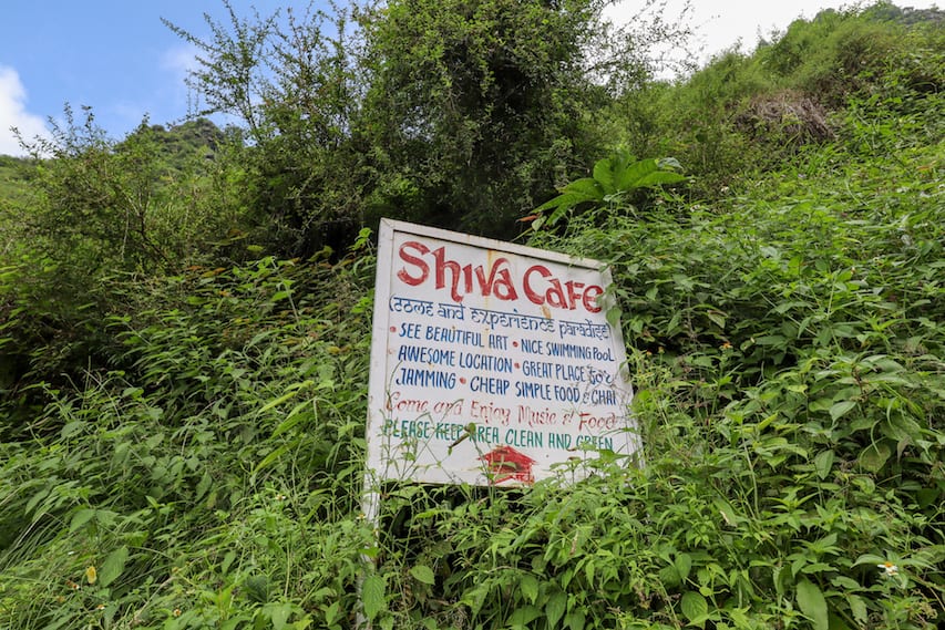 Shiva Cafe Bhagsu Falls Sign | things to do in Bhagsu