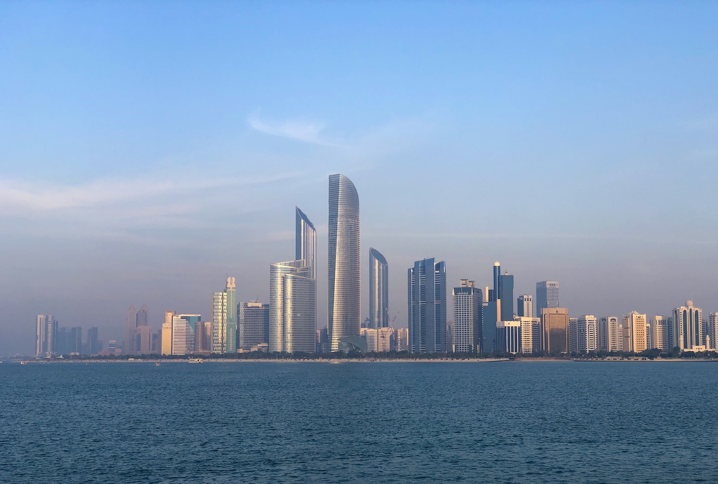 The Wandering Quinn Travel Blog Abu Dhabi Skyline | best places to travel in Asia December and January