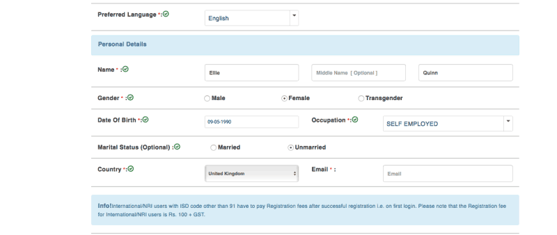 IRCTC registration details