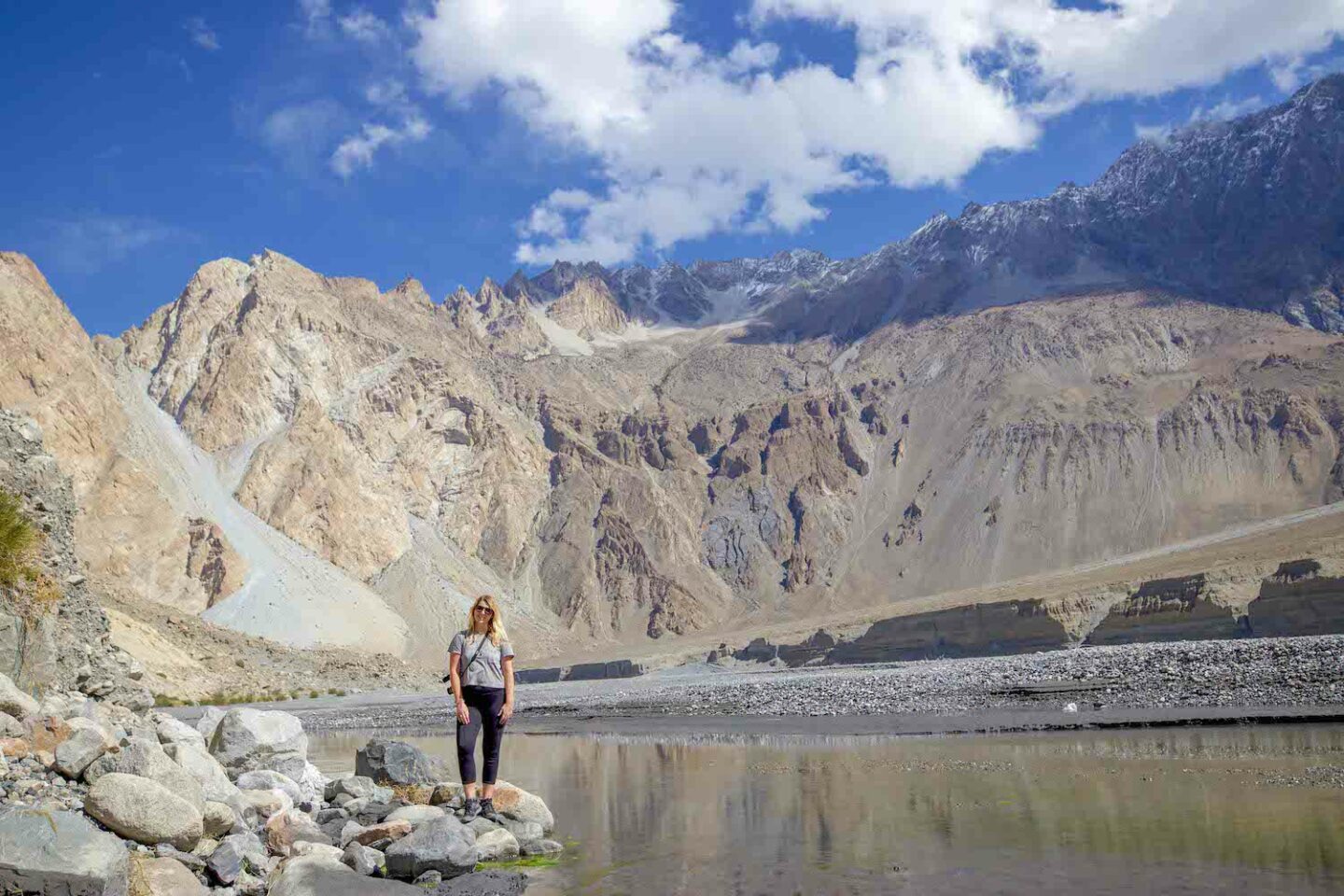 Pakistan travel advice, ellie quinn and Passu Mountains