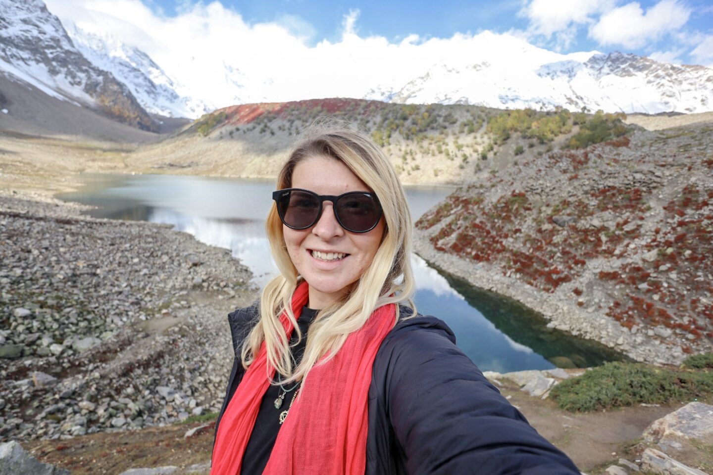 Pakistan travel advice, ellie quinn at Rama Lake