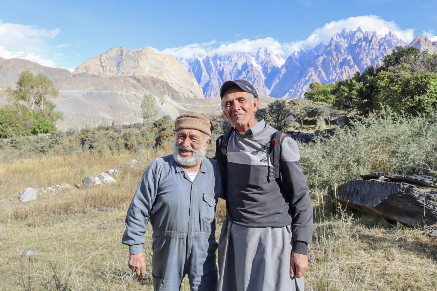 Pakistan itinerary, Khan Bhag and friend in Hunza mountains