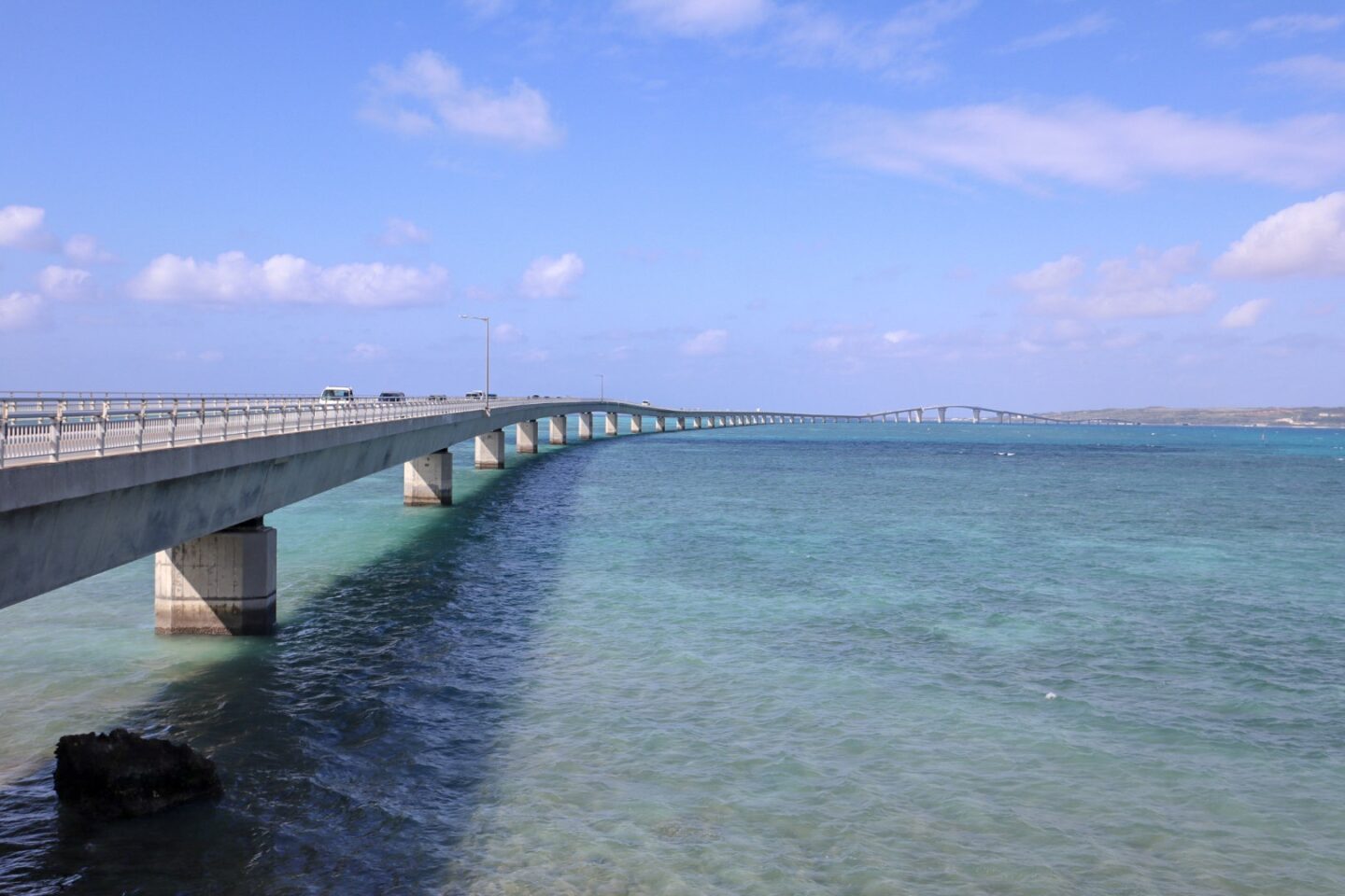 things to do in Miyakojima, Irabu Bridge and Blue Ocean water