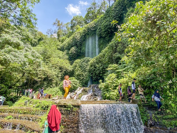 things to do in Senggigi, Benang Stokel & Benang Kelambu Waterfalls