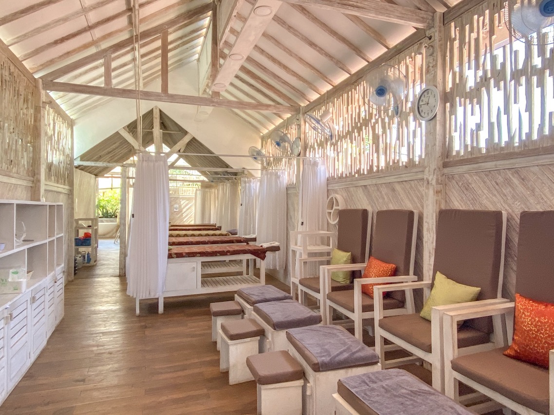 Massage room at Flower Bath Spa | things to do in Gili T