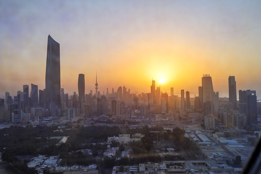 places to visit in kuwait, Sunset from Kuwait Towers