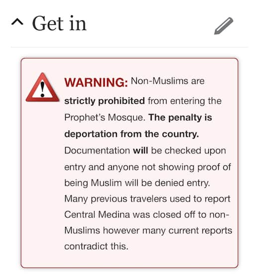 Can non-muslims visit Madinah?