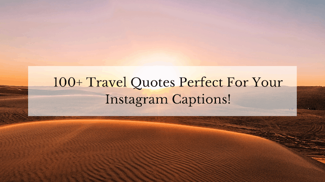 Travel Quotes For Instagram
