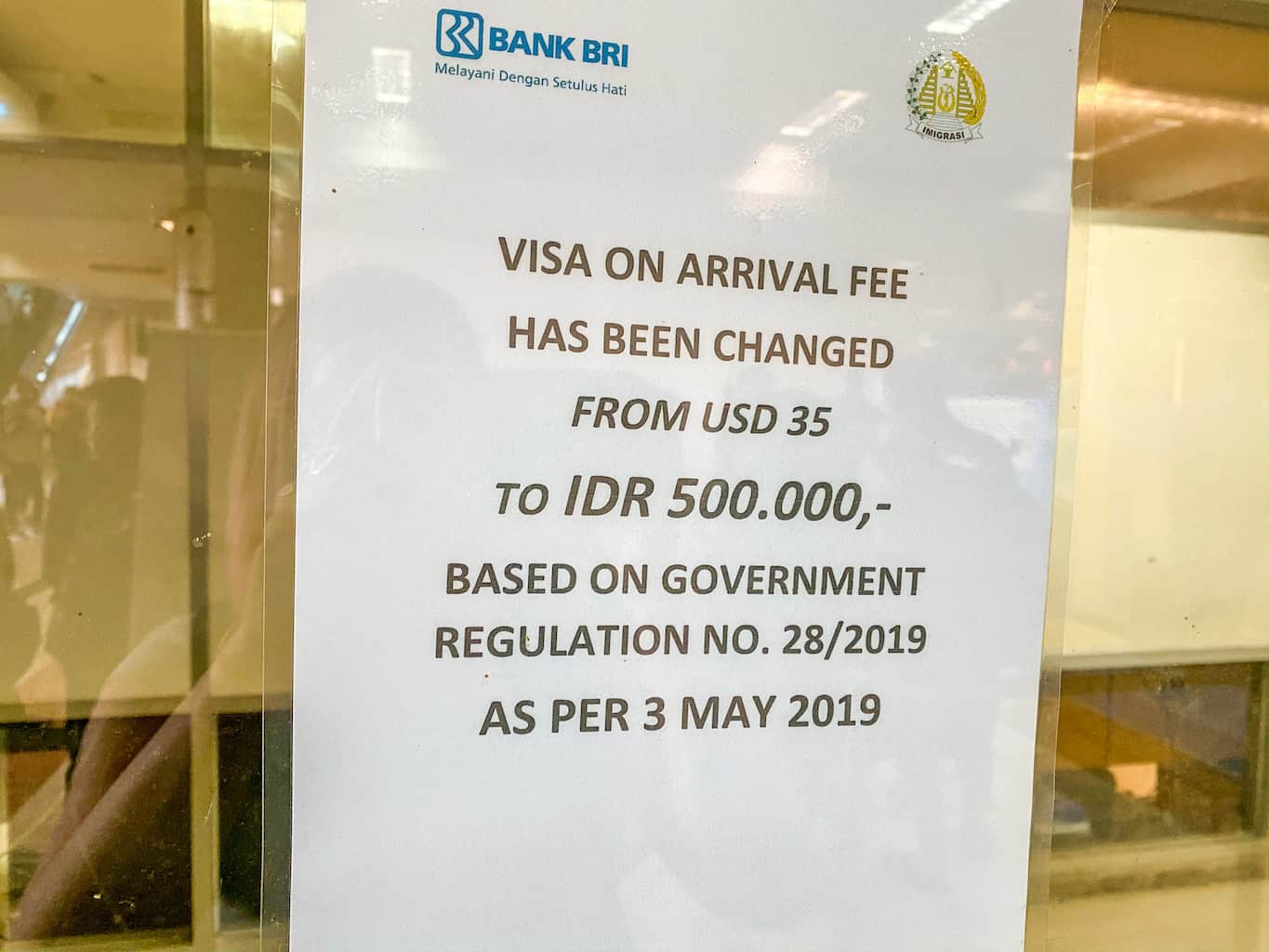 VOA Indonesia cost | Indonesia tourist visa extension