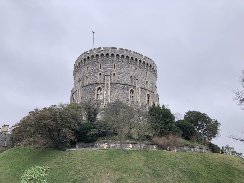 Windsor Castle grey sky | Windsor day trip from London by train