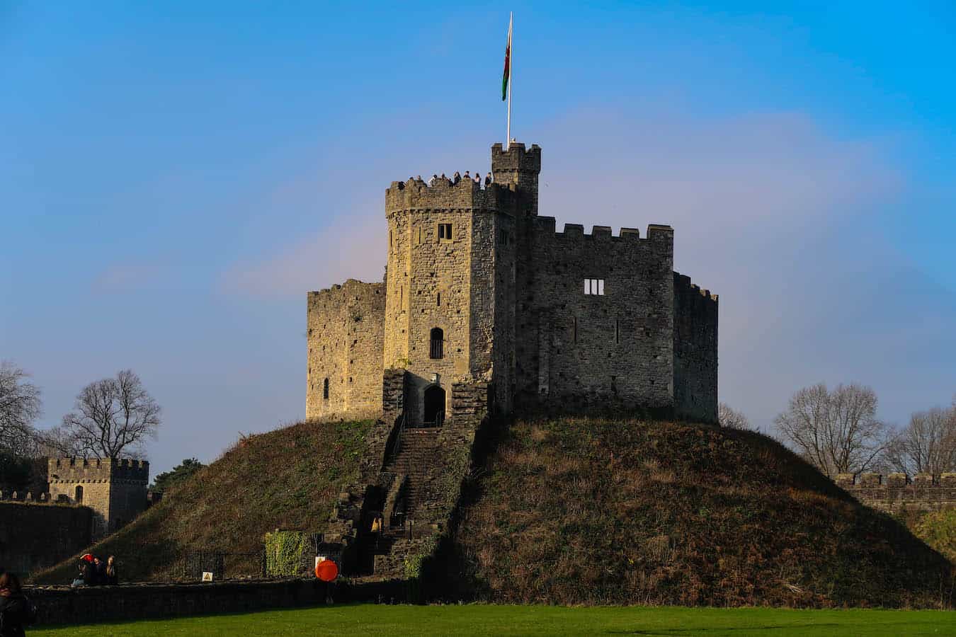 Cardiff Castle blue sky | Cardiff Day Trip From London by Train