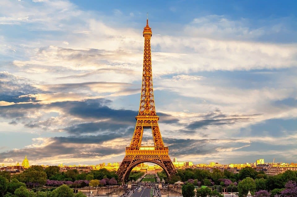 Paris Eiffel Tower at Sunset | paris day trip from London by train