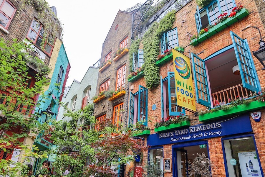 4 day london itinerary, Neals Yard Covent Garden