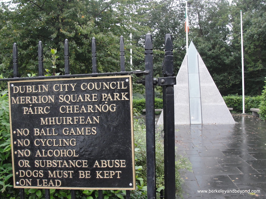 hidden gems in Dublin, Merrion Square Park-The Pyramid in Merrion Square
