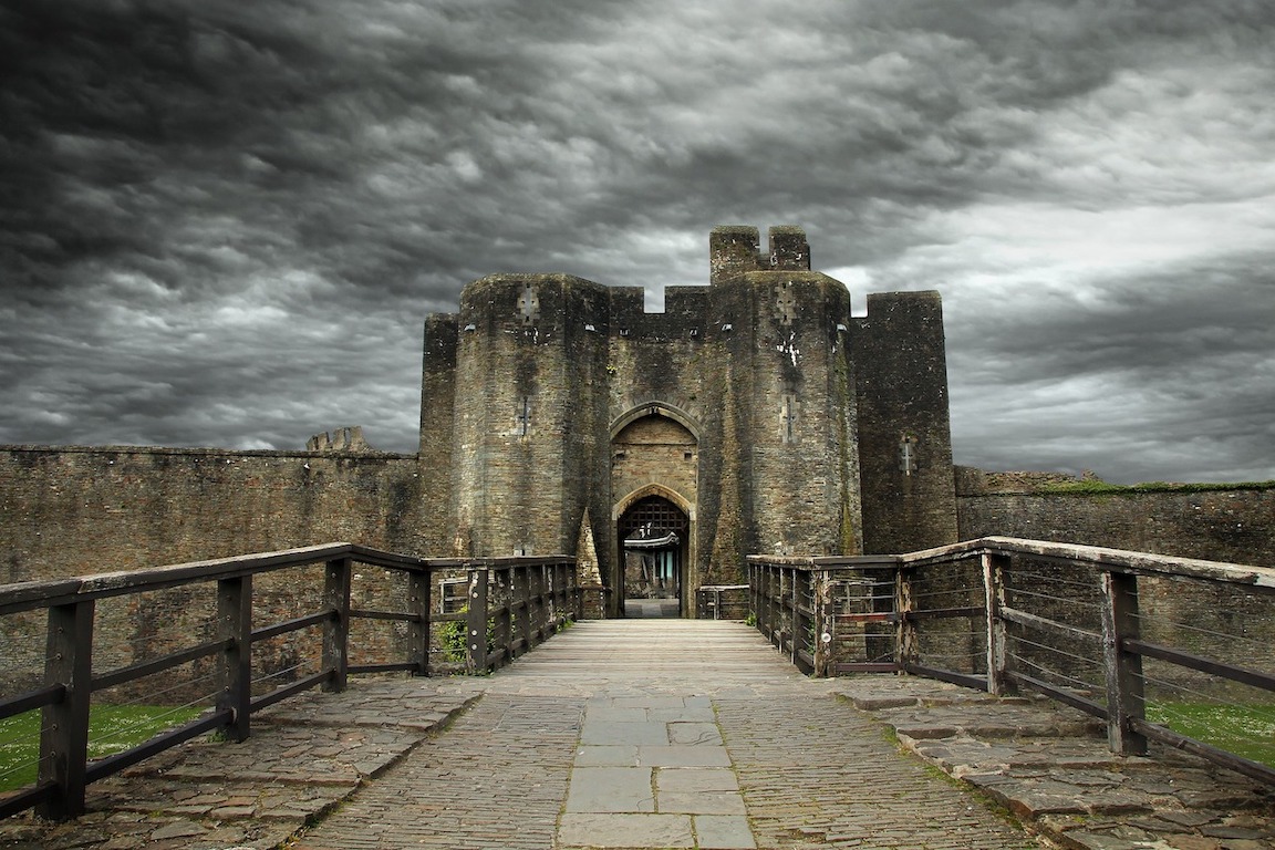 Caerphilly Castle, Wales Road Trip