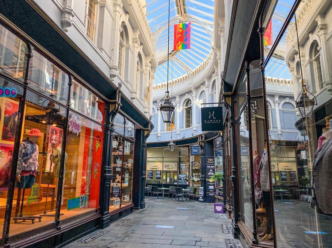 Staycation in Wales, Cardiff Shopping arcades