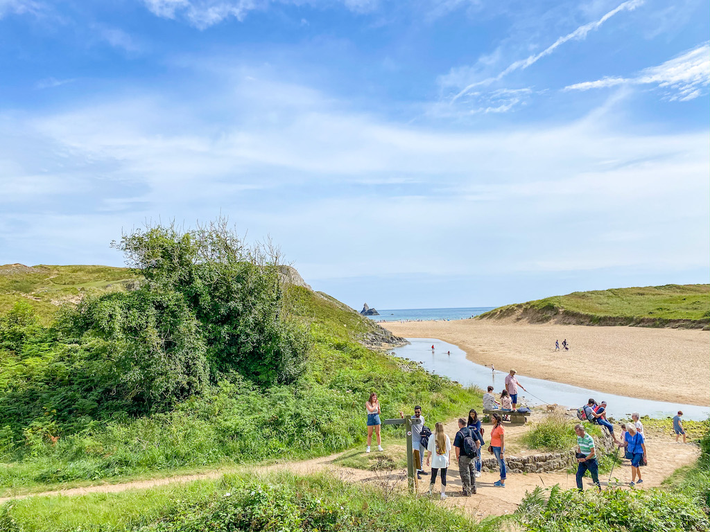 best time to visit wales, pembrokeshire beach in summer