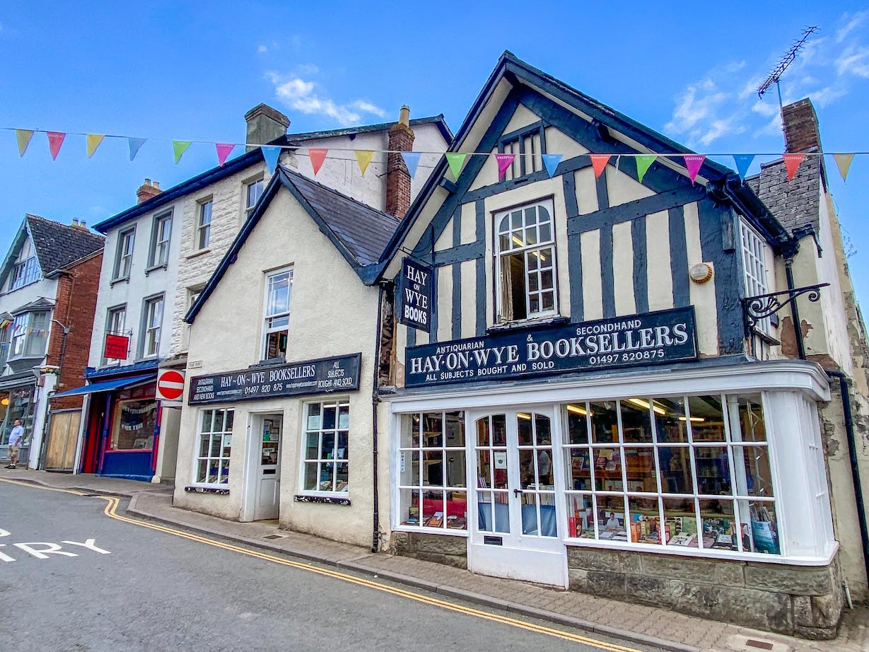 Staycation in Wales, Hay on Wye book shop