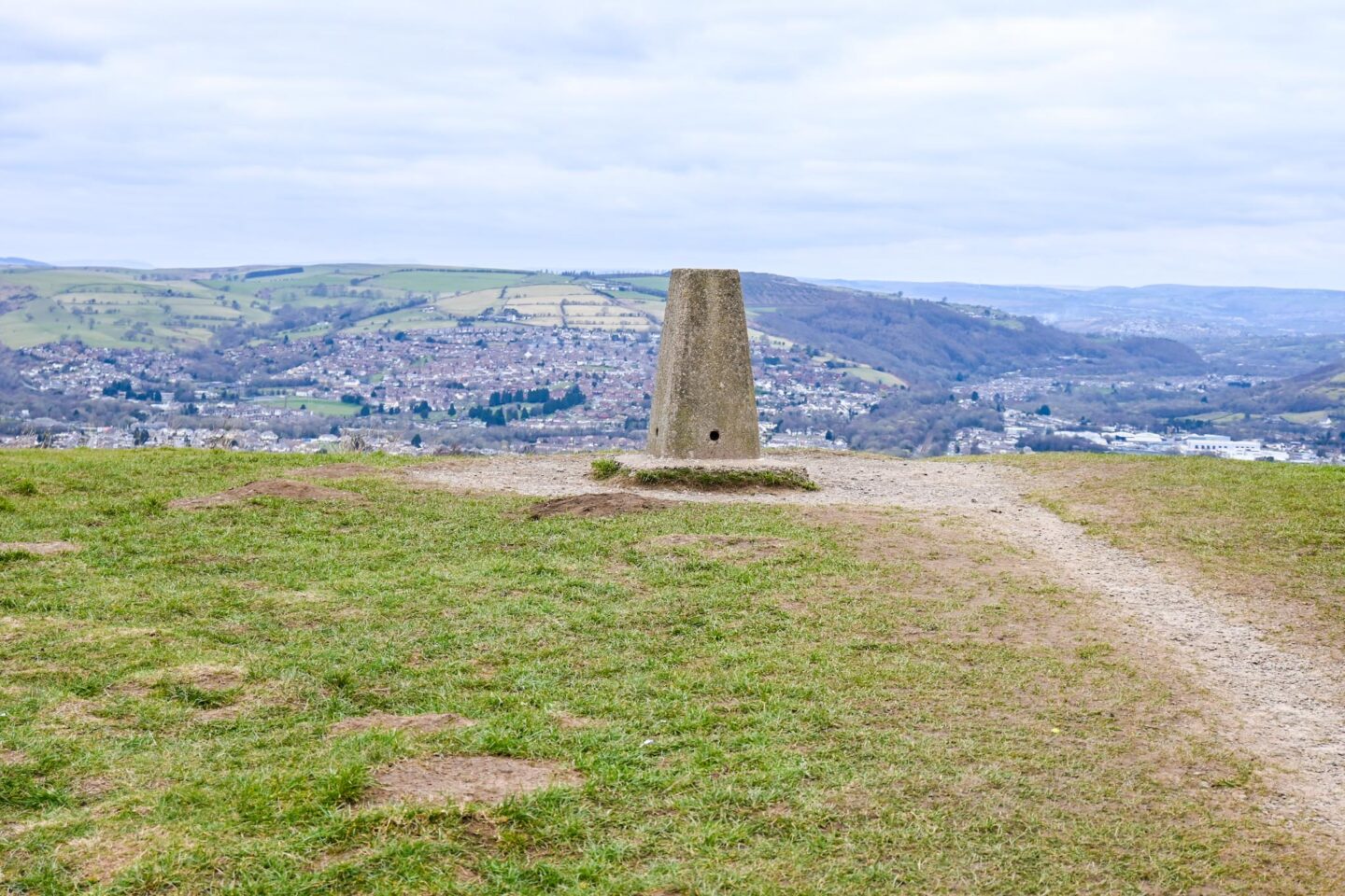 The top of Caerphilly Mountain
