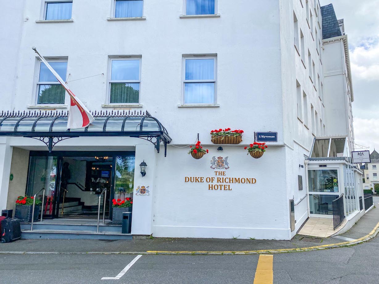 Guernsey itinerary, Duke of Richmond Hotel Guernsey