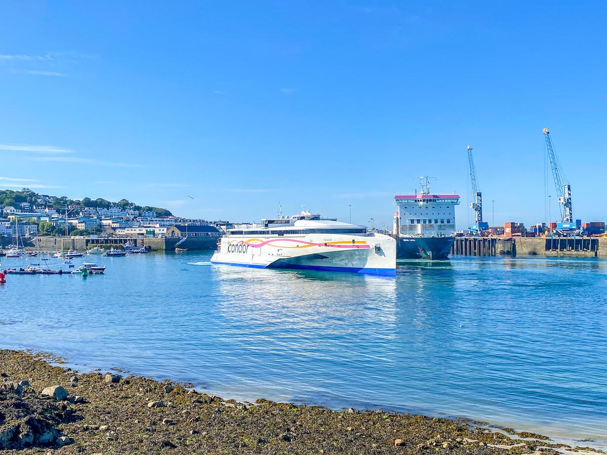Guernsey itinerary, Condor Ferries to Guernsey